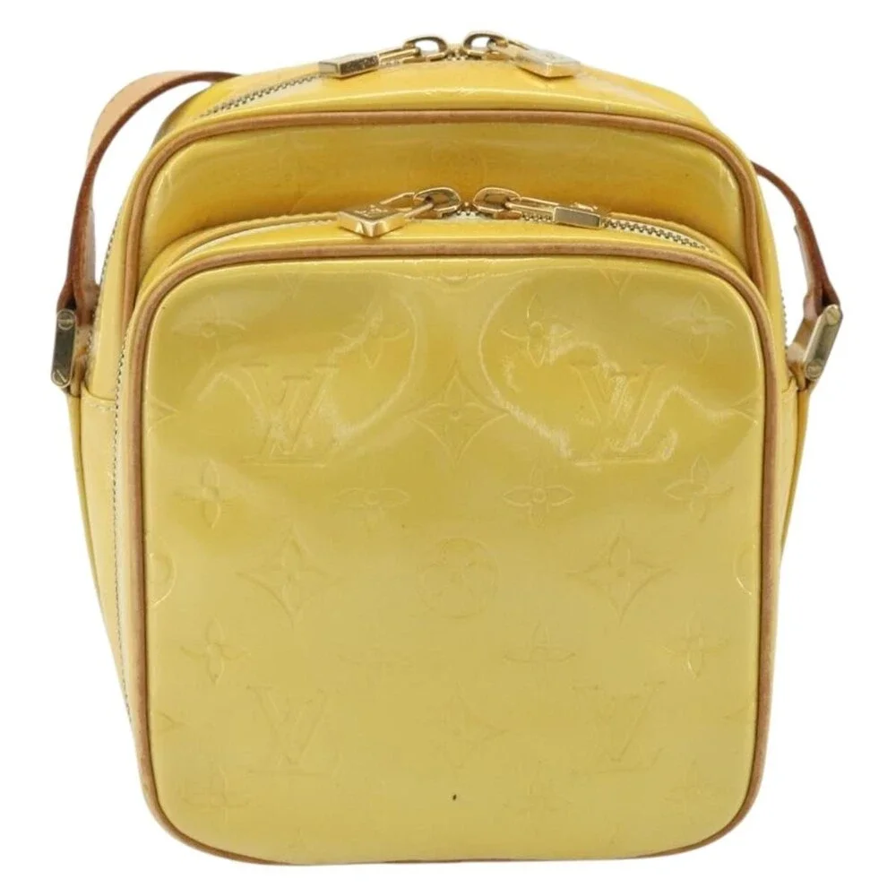 Louis Vuitton Monogram Vernis Wooster Bag Lime Yellow